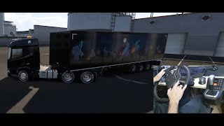 ETS2 152  im DAF XD mit Halloween Goods von Saragossa nach Pamplona 0047  Dashcam driving  HORI [upl. by Yorled905]