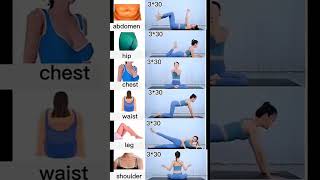 30Day Challenge for Toning Abdomen Hip Chest Waist Leg and Shoulders [upl. by Vola]