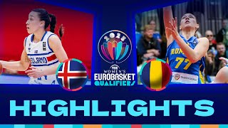 Iceland v Romania  Full Game Highlights  FIBA EuroBasketWomen 2025 Qualifiers [upl. by Regine]