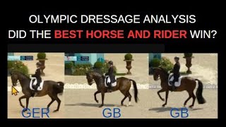 Olympic Dressage Test Comparison Veterinary Physiotherapist Analysis von BredowWerndl Moody Hester [upl. by Ydnih681]