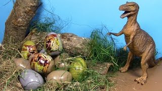 Dinosaur Surprise eggs Huevos de dinosaurio  ไข่ ไดโนเสาร์ ประหลาด ใจ 놀라운 3D 퍼즐 공룡 계란 공룡 서프라이즈 [upl. by Safire]