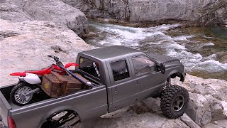 RC CWR RC4WD  Tamiya Ford crew cab first trail run [upl. by Annuaerb788]