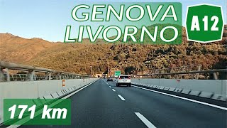 A12  GENOVA  LIVORNO  Autostrada Azzurra [upl. by Judye]