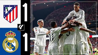 HIGHLIGHTS  Atlético 11 Real Madrid  LaLiga 202425 [upl. by Cassy636]