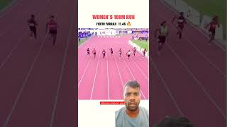 Womens 100m  south Asian junior athletics championships 2024 athletics​ trackandfield​ [upl. by Nitram]