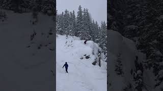 Arapahoe Basin Storm Day Skiing ⛷️ ❄️ [upl. by Ahsytal]