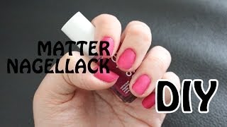 DIY Matter Nagellack  Lets Test [upl. by Elram715]