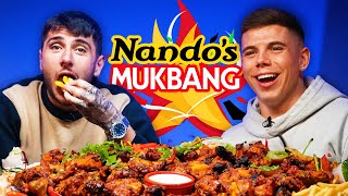 DANNY AARONS REVEALS ALL NANDOS MUKBANG [upl. by Lianna248]