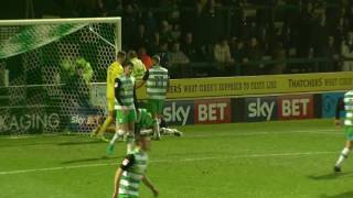 Highlights  Yeovil Town 01 Barnet [upl. by Hgielrac]