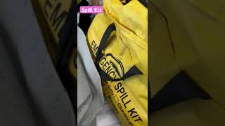 What are the items in spill kit bagspillkit chemicalsafety emergencypreparedness emergency [upl. by Yelraf]