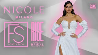 NICOLE MILANO Barcelona Bridal Fashion Week SS24 EXCLUSIVE Nicole Cavallo Interview FULL SHOW 4K [upl. by Huoh834]