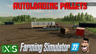 Autoload Pallet Mod Test   Farming Simulator 22  XBOX [upl. by Oicinoid]