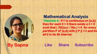 Condition on continuous function Riemann Stieltjes Integral  by Sapna [upl. by Lasorella]