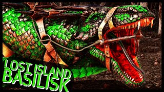 ARK LOST ISLAND BASILISK LOCATION  HOW TO TAME THEM [upl. by Eclud235]