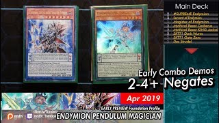 NEW Endymion Pendulum Magician Deck Profile Preview  Combo Test [upl. by Atisusej]