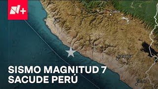 Sismo en Perú hoy viernes 28 de junio de magnitud 7  Las Noticias [upl. by Meli]