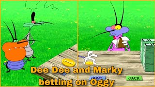 Dee Dee and Marky betting on Oggy meme template [upl. by Halland]