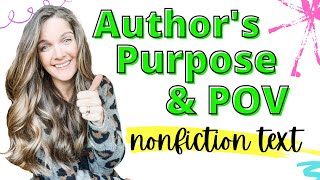 Authors Purpose and Point of View Mini lesson for Nonfiction Text [upl. by Hallie]