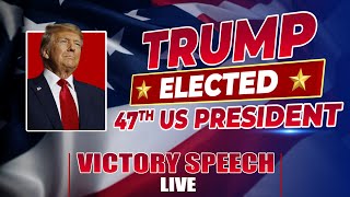 BREAKING  US Election Results  Donald Trump speaks after winning the 2024 Presidential Election [upl. by Valonia]