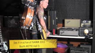 Farmer BackBeat foot drum  NAMM 2013 preview [upl. by Paley989]