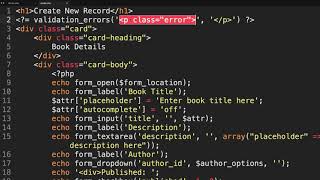 Trongate Form Handling Mini Series p7  Displaying Form Validation Errors [upl. by Alf974]