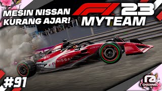 GA BISA BERSAING🤯BARU DUA BALAPAN MESIN NISSAN UDAH TAMAT GES🔥 F1® 23 MyTeam 91 PC Indonesia [upl. by Airretal]