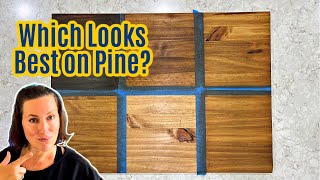 Testing Wood Stains On Pine To Find The Perfect Medium Brown Stain [upl. by Natsyrt]