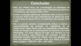 A Ética Protestante e o Espírito do Capitalismo de Max Weber e a Ética CalvinistaProf Nilson 22 [upl. by Ataga]