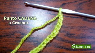 PUNTO CADENA o CADENETA de inicio ☑️ TEJIDO CROCHET Cómo empezar  1 [upl. by Aniaz]