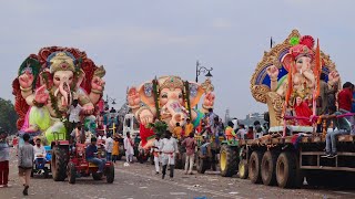 Ganesh Shobha Yatra  Ganesh nimajjanam in Tank bund  Ganesh immersion 2021  Ganesh visarjan 2021 [upl. by Esille330]