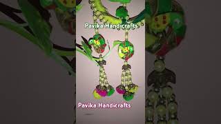 Pavika Handicrafts Diyhomedecor wall hanging ideas  🦜🦜🦜 toran design beautifulwalls [upl. by Cohlette455]