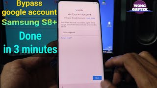 Frp Bypass Samsung S8  Google Bypass Samsung S8 Plus  Samsungs8plusfrp [upl. by Jocelin]