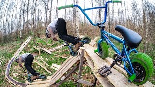 INSANE MINI BMX OBSTACLE COURSE IN THE FOREST [upl. by Jeromy193]