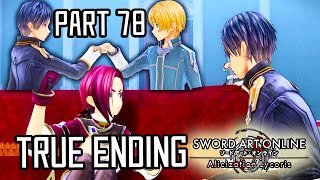 Ultimate Handshake amp Good Ending Part 78True Ending  Sword Art Online Alicization Lycoris [upl. by Ashly]