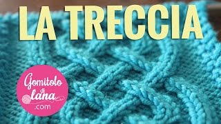 lavoro a maglia la Treccia [upl. by Sueaddaht758]