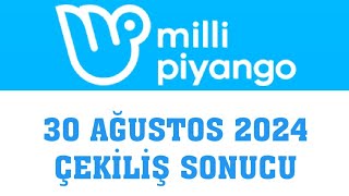 Milli Piyango Çekiliş Sonuçları 30 Ağustos 2024 [upl. by Derron]