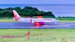 Caribbean Airlines B737 MAX 8 9YBAR Operating From Toronto To Grenada  Arrival amp Departure [upl. by Mientao503]