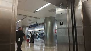 2nd ThyssenKrupp Elevators at LAX Terminal B Los Angeles CA [upl. by Naihtsirc]