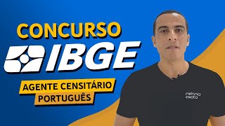 CONCURSO IBGE 2022  AGENTE CENSITÁRIO ACM E ACS  PORTUGUÊS FGV [upl. by Akcinat809]