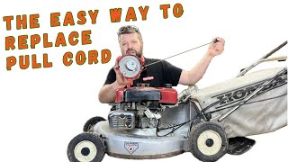 How to Replace a Lawn Mower Pull Cord in Under 2 Minutes [upl. by Nysila]