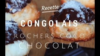 Rochers Noix de Coco  Chocolat recette facile [upl. by Bega263]