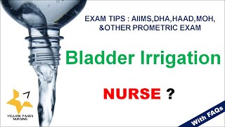 BLADDER IRRIGATION NURSING PROCEDURE EXAM TIPS [upl. by Peckham]