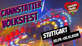 176 Cannstatter Volksfest  Wasen  2023  Rundgang  Stuttgart [upl. by Suoirad]