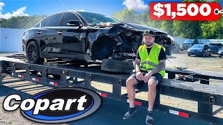 HOW TO BUY CARS ON COPART PT2 amp FLIPPING THIS Q50 IN 3 DAYS COPART VLOG [upl. by Hen]