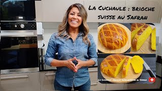 La cuchaule  une brioche ultra moelleuse au safran dorigine de Fribourg en suisse [upl. by Mcgrath]