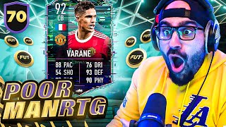 I GOT 92 FLASHBACK VARANE INSANE CARD FIFA 22 Ultimate Team PMRTG 70 [upl. by Bernarr683]