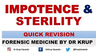 Impotence and Sterility  Dr Krup Vasavda [upl. by Charles]