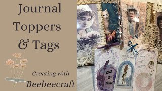 Journal Toppers amp Tags  Creating with Beebeecraft [upl. by Kapoor25]