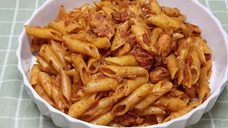 Red Sauce Pasta  Chicken Pasta  Chicken Tikka Pasta [upl. by Atil79]