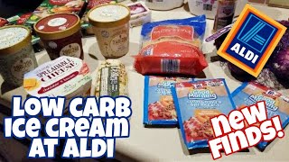 KETO  New Finds at Aldi including Low Carb Ice Cream  Keto Haul [upl. by Meir545]